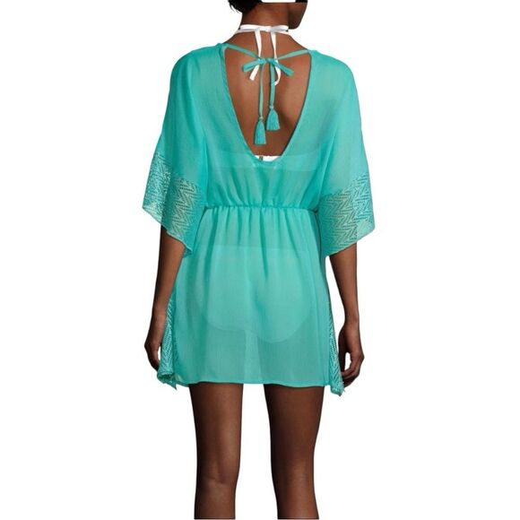 Miken Aqua Sheer Swim Cover-Up size large beach vacation cruise swim pool - Picture 2 of 6